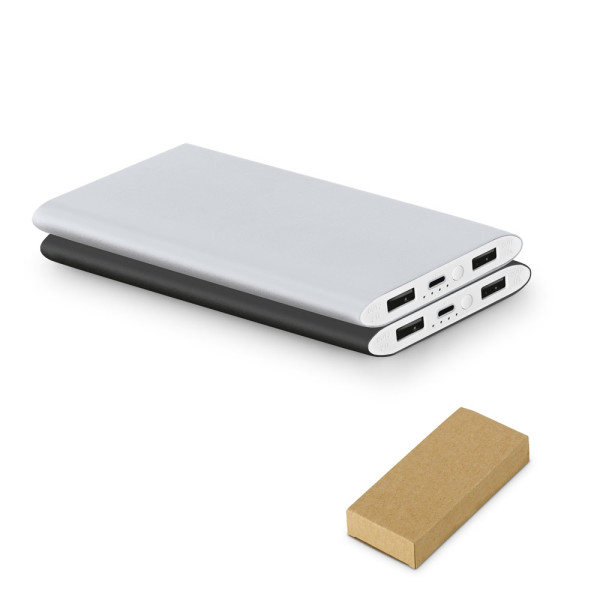 NOBEL. Powerbank 7'200 mAh aus Recyceltes Aluminium (100 % rAL)