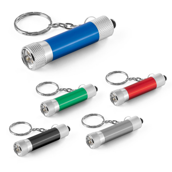 LERGAN. Schlüsselanhänger aus Aluminium mit LED
