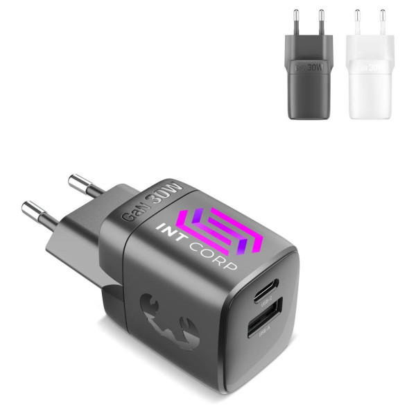 Fresh 'n Rebel 30W Schnellladegerät GaN USB-C & USB-A
