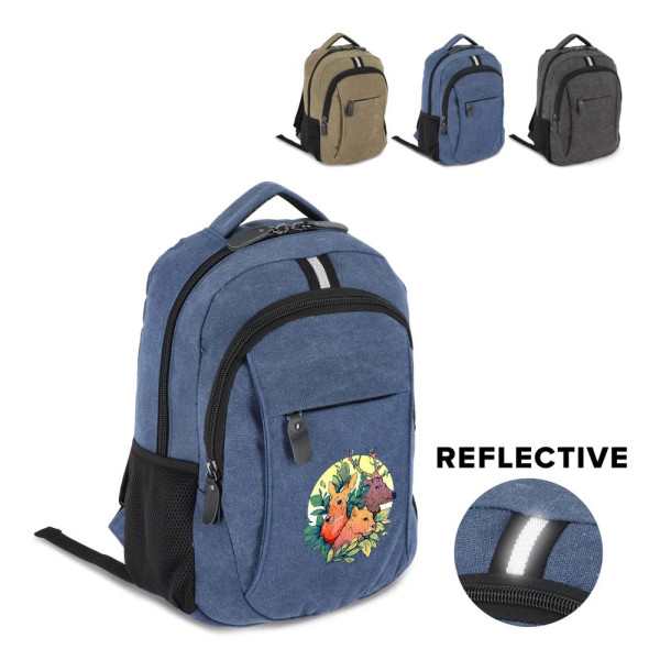 Rucksack Harper aus recyceltem Baumwoll-Canvas